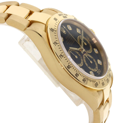 ROLEX ロレックス 16528G コスモグラフ デイトナ 8P ダイヤモンド 腕時計 K18YG メンズ 中古