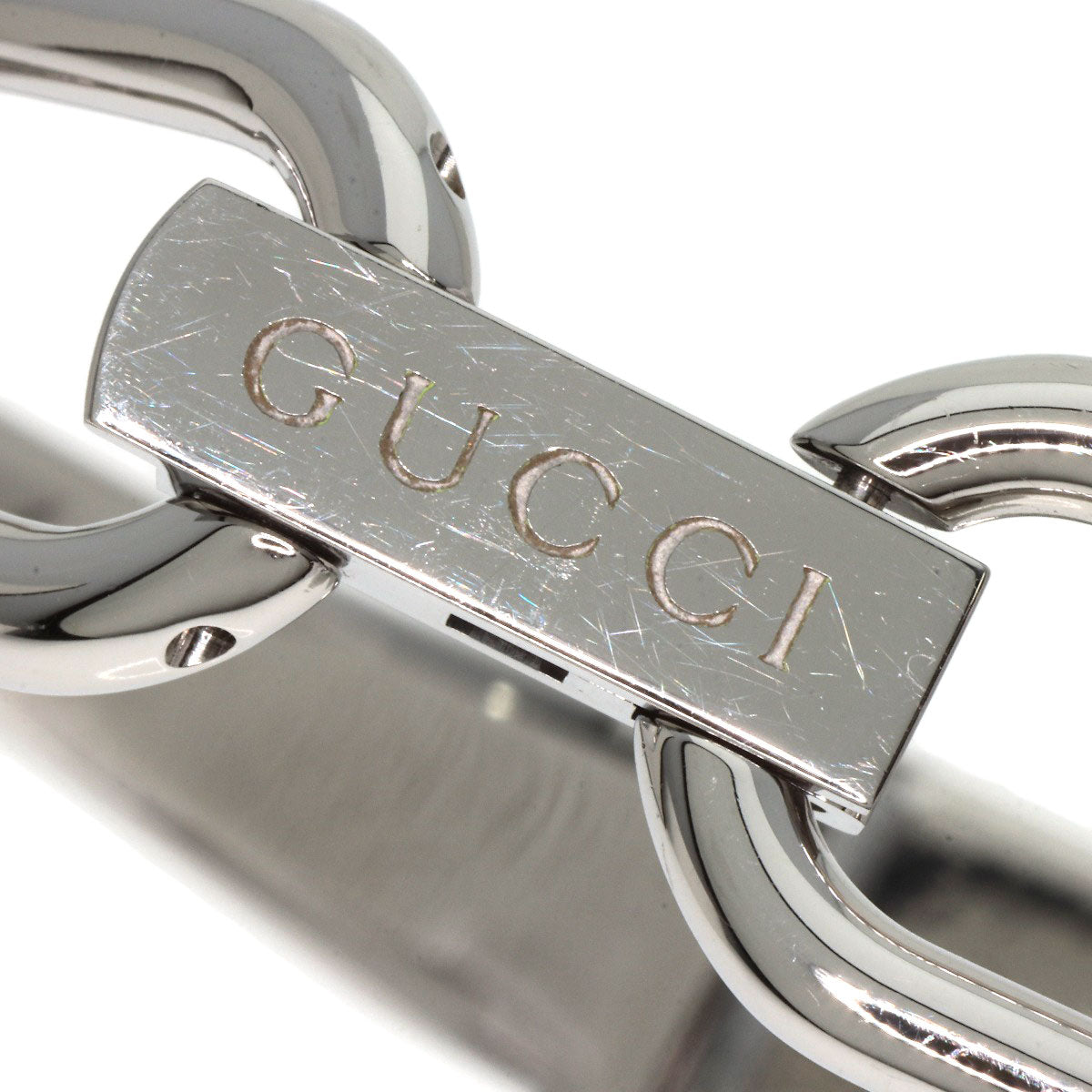 GUCCI グッチ 1500L スクエアフェイス 腕時計 SS レディース 中古