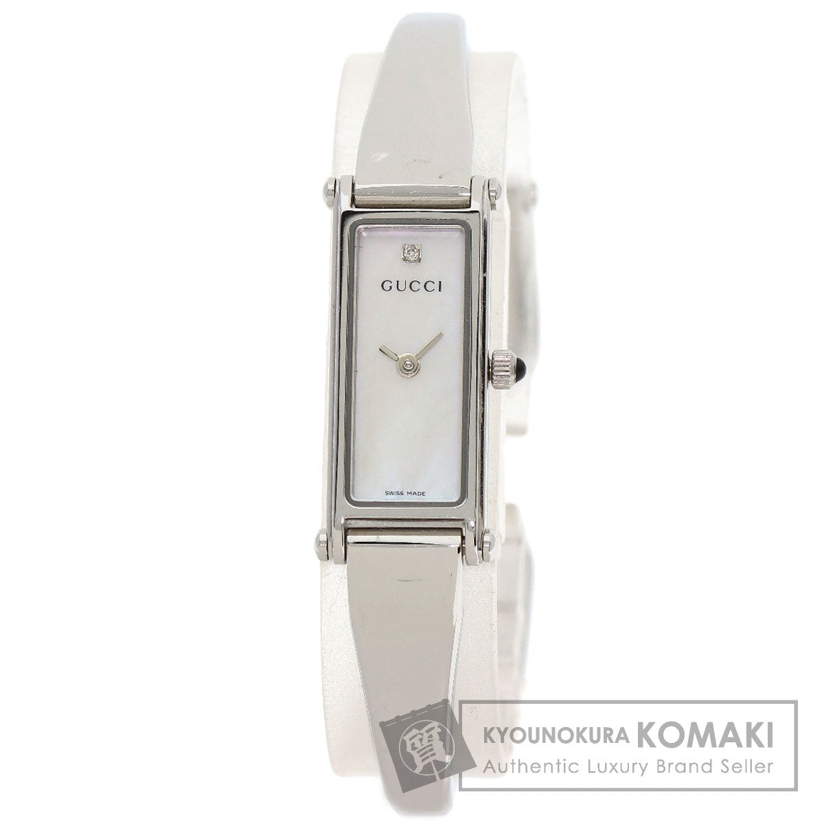 GUCCI グッチ 1500L スクエアフェイス 腕時計 SS レディース 中古