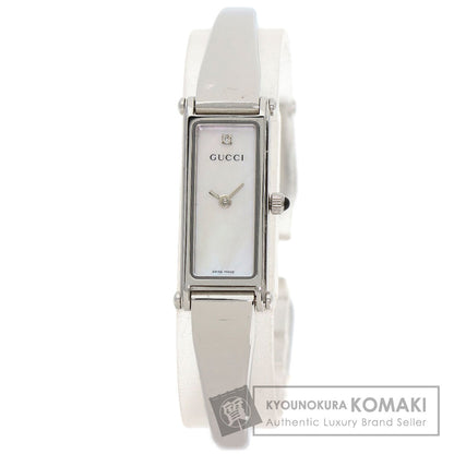 GUCCI グッチ 1500L スクエアフェイス 腕時計 SS レディース 中古