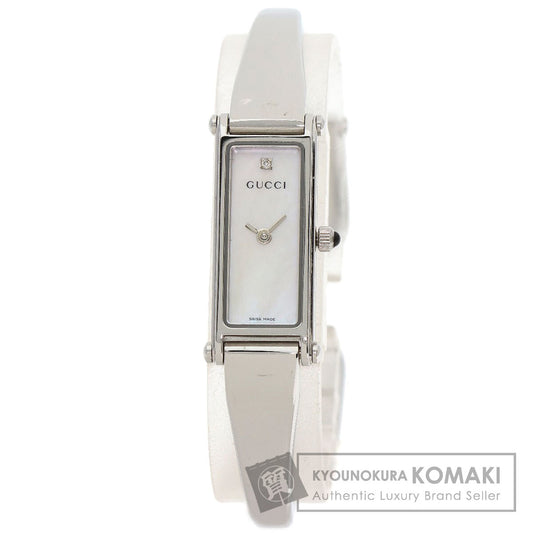 GUCCI グッチ 1500L スクエアフェイス 腕時計 SS レディース 中古