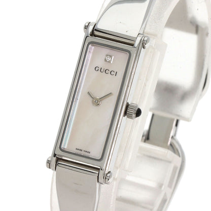GUCCI グッチ 1500L スクエアフェイス 腕時計 SS レディース 中古