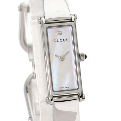 GUCCI グッチ 1500L スクエアフェイス 腕時計 SS レディース 中古