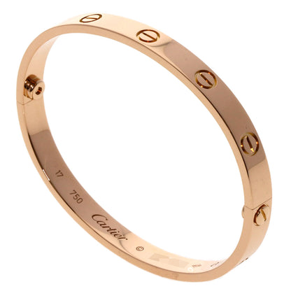CARTIER カルティエ ラブブレス ドライバー無し #17 ブレスレット K18PG レディース 中古