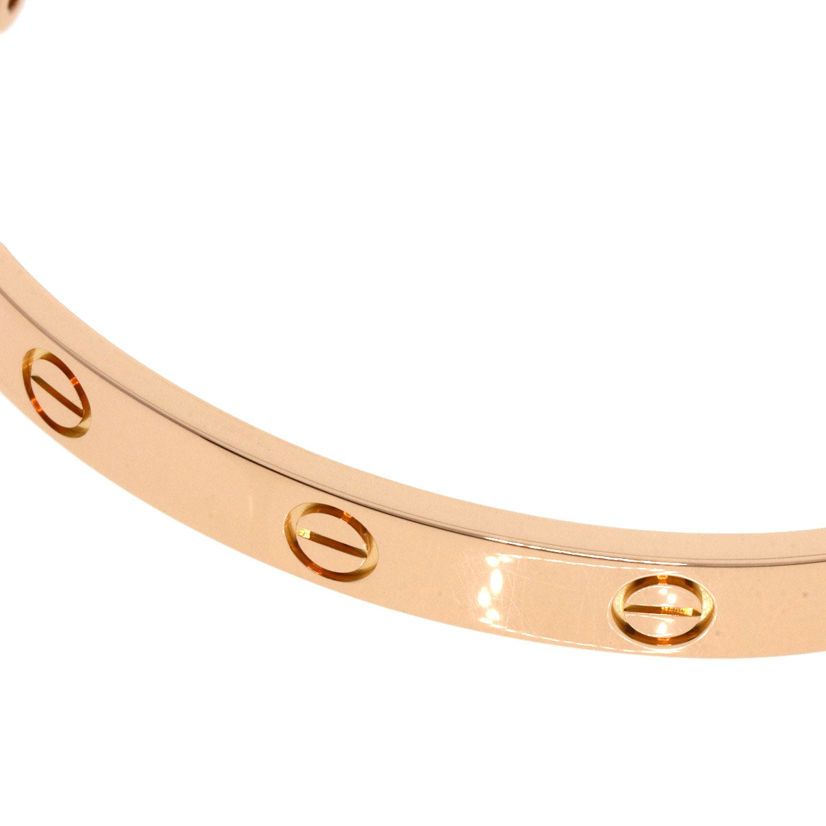 CARTIER カルティエ ラブブレス ドライバー無し #17 ブレスレット K18PG レディース 中古