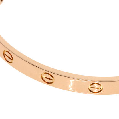 CARTIER カルティエ ラブブレス ドライバー無し #17 ブレスレット K18PG レディース 中古