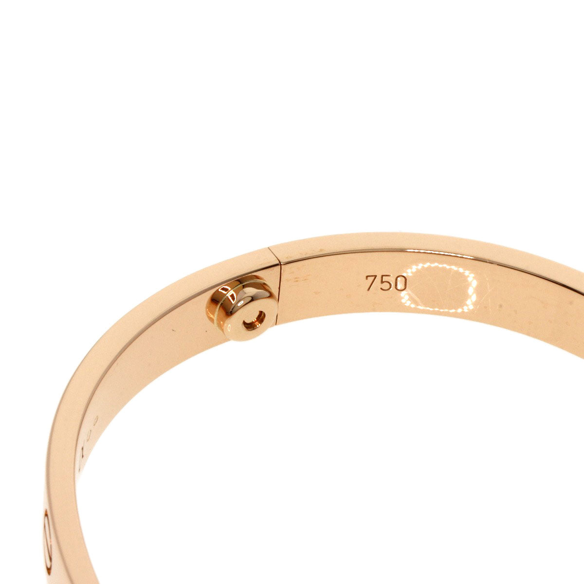 CARTIER カルティエ ラブブレス ドライバー無し #17 ブレスレット K18PG レディース 中古