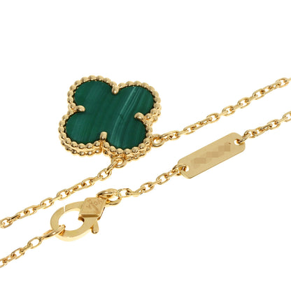 Van Cleef & Arpels ヴァンクリーフ＆アーペル ヴィンテージ アルハンブラ マラカイト ネックレス K18YG レディース 中古