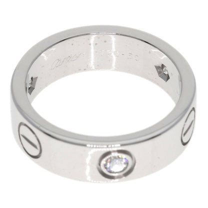 CARTIER カルティエ ラブリング ハーフ ダイヤモンド #50 リング・指輪 K18WG レディース 中古