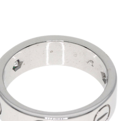 CARTIER カルティエ ラブリング ハーフ ダイヤモンド #50 リング・指輪 K18WG レディース 中古