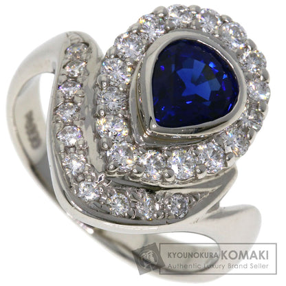 SELECT JEWELRY セレクトジュエリー サファイア ダイヤモンド リング・指輪 PT900 レディース 中古