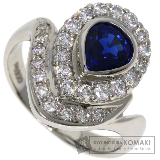 SELECT JEWELRY セレクトジュエリー サファイア ダイヤモンド リング・指輪 PT900 レディース 中古