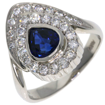 SELECT JEWELRY セレクトジュエリー サファイア ダイヤモンド リング・指輪 PT900 レディース 中古