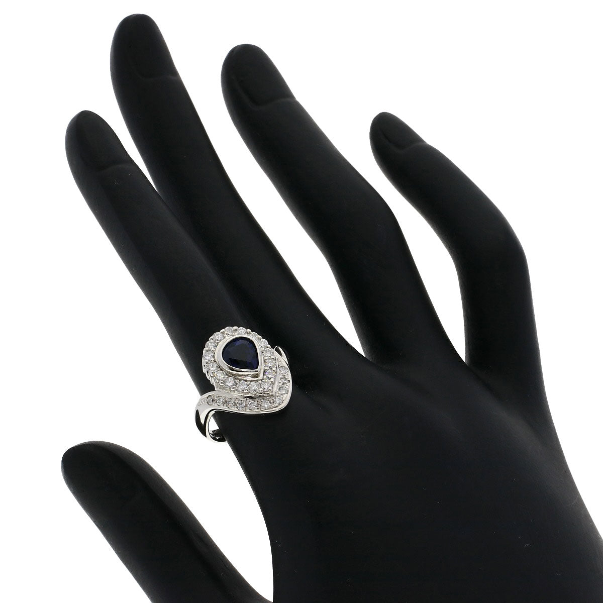 SELECT JEWELRY セレクトジュエリー サファイア ダイヤモンド リング・指輪 PT900 レディース 中古