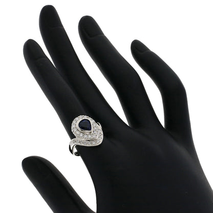 SELECT JEWELRY セレクトジュエリー サファイア ダイヤモンド リング・指輪 PT900 レディース 中古
