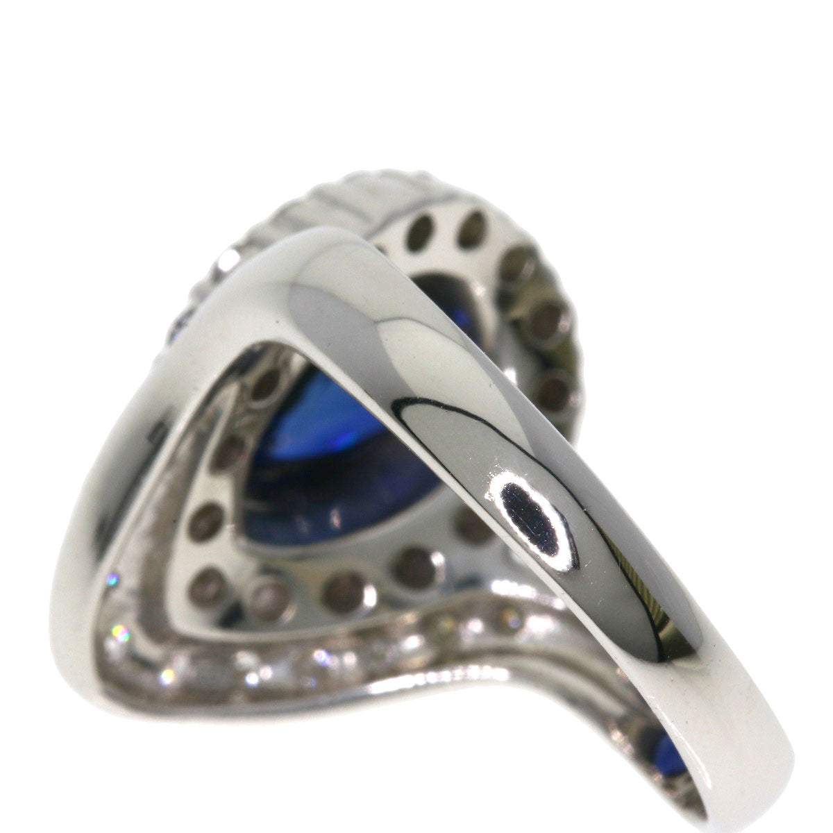 SELECT JEWELRY セレクトジュエリー サファイア ダイヤモンド リング・指輪 PT900 レディース 中古