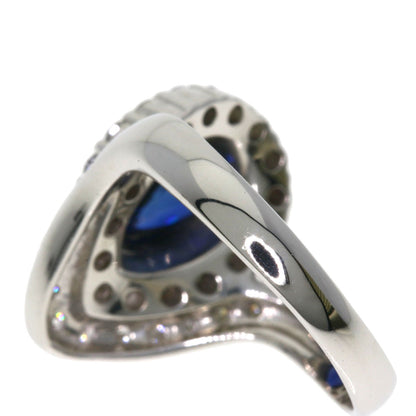 SELECT JEWELRY セレクトジュエリー サファイア ダイヤモンド リング・指輪 PT900 レディース 中古