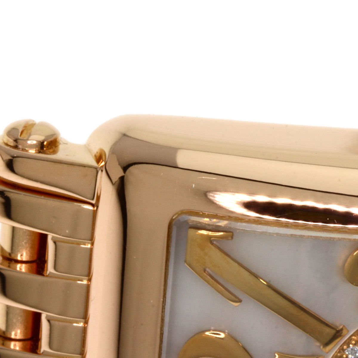 FRANCK MULLER フランクミュラー 902QZRELMOP CD1R ロングアイランド ダイヤモンド マザーオブパール 腕時計 K18PG レディース 中古