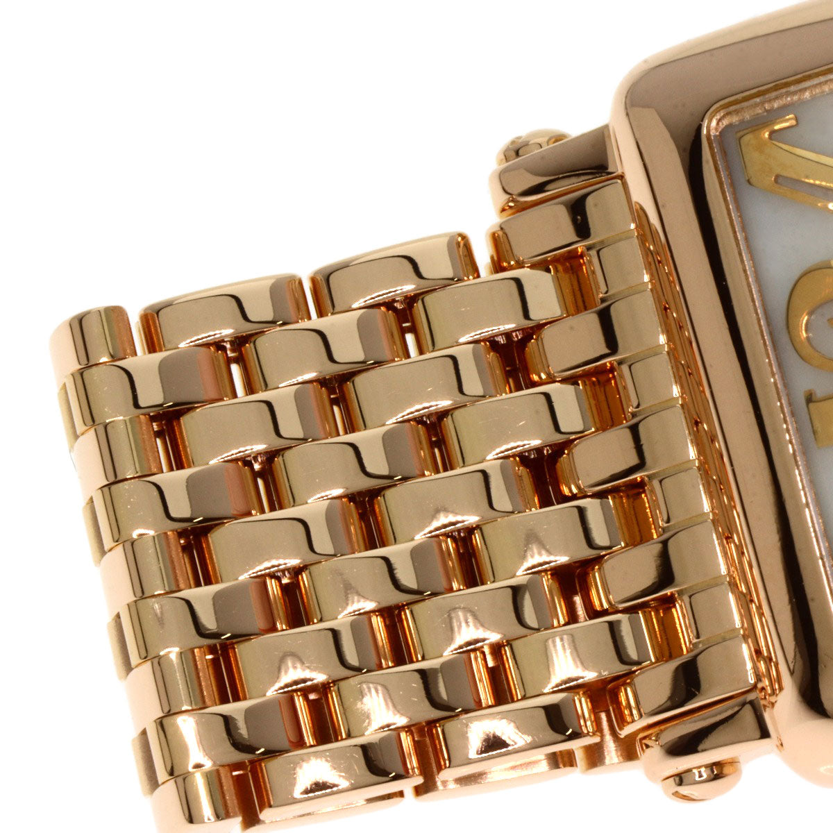 FRANCK MULLER フランクミュラー 902QZRELMOP CD1R ロングアイランド ダイヤモンド マザーオブパール 腕時計 K18PG レディース 中古