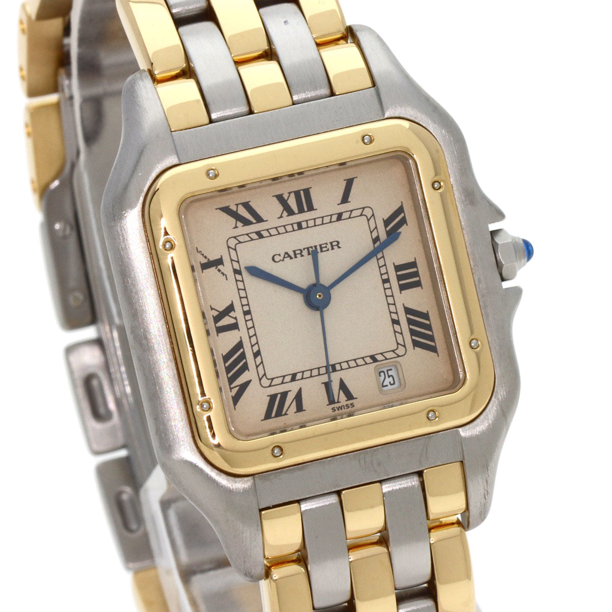 CARTIER カルティエ W25028B8 パンテール MM 3ロウ 腕時計 SS ボーイズ 中古