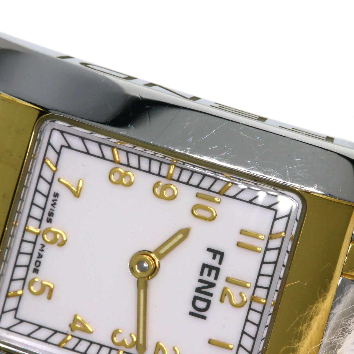 FENDI フェンディ 7000L スクエアフェイス 腕時計 SS レディース 中古