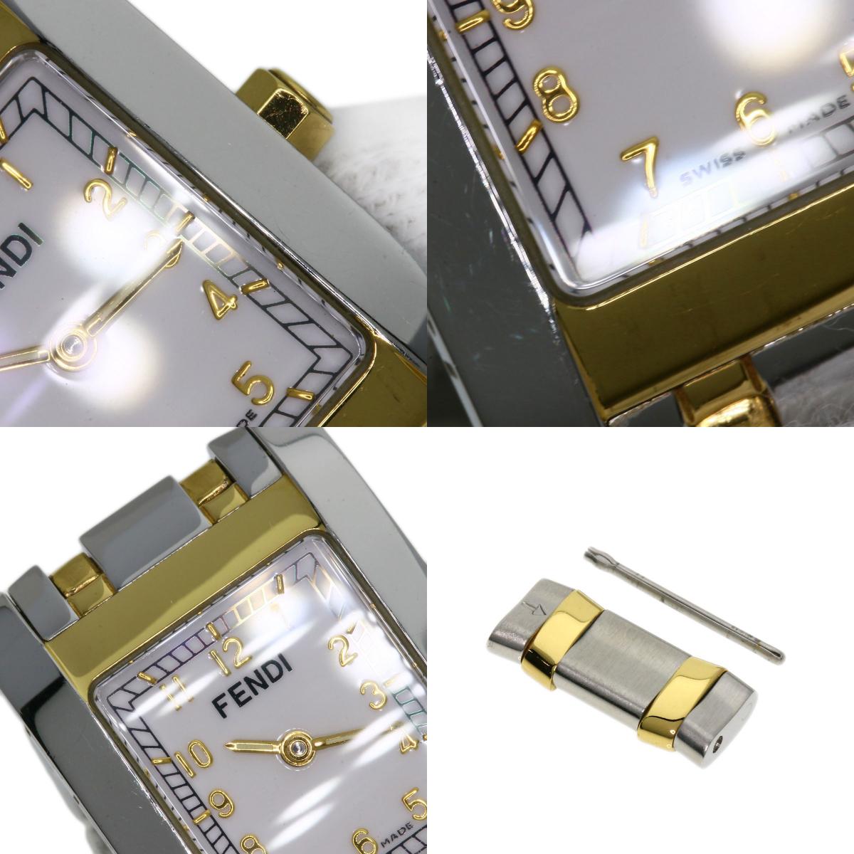 FENDI フェンディ 7000L スクエアフェイス 腕時計 SS レディース 中古
