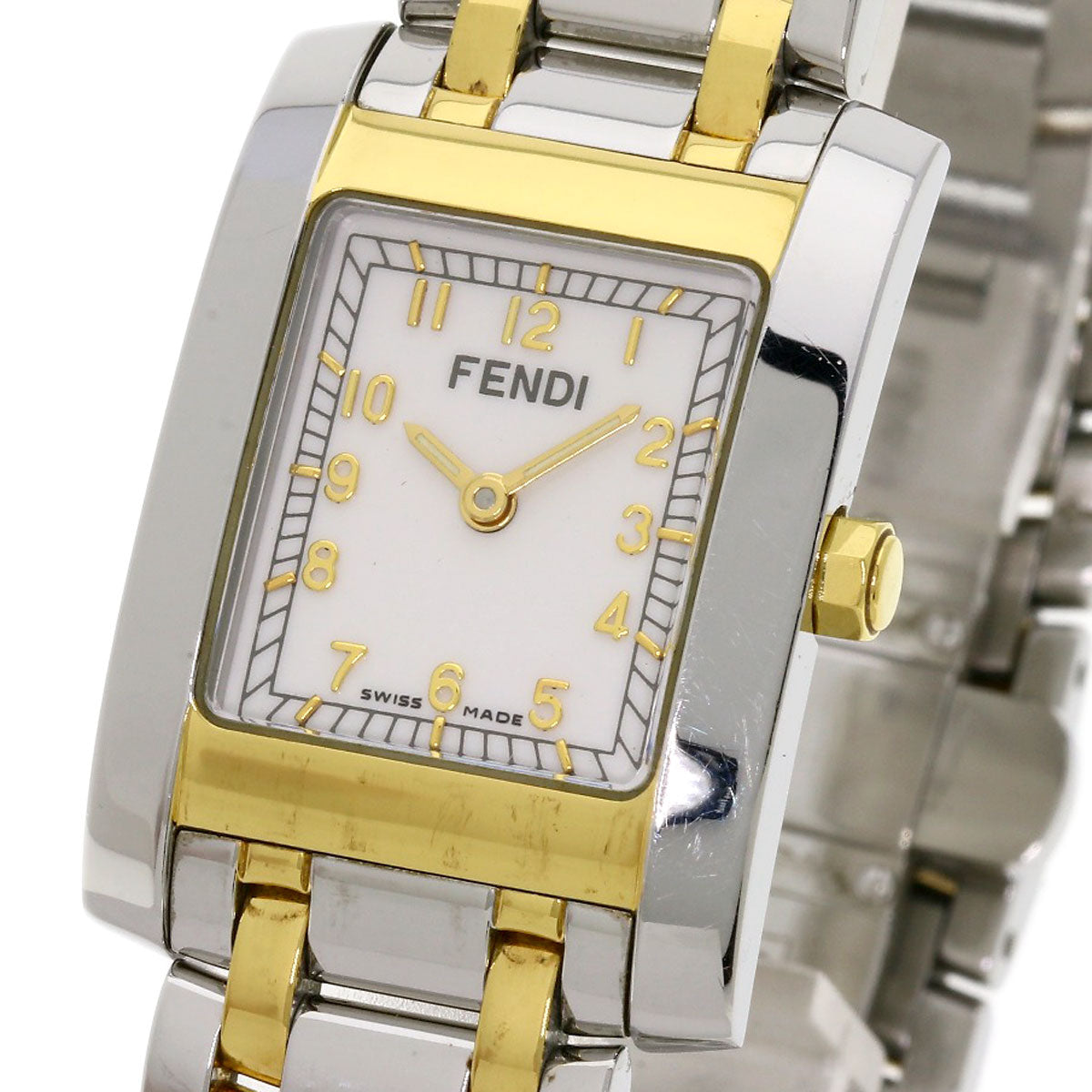 FENDI フェンディ 7000L スクエアフェイス 腕時計 SS レディース 中古