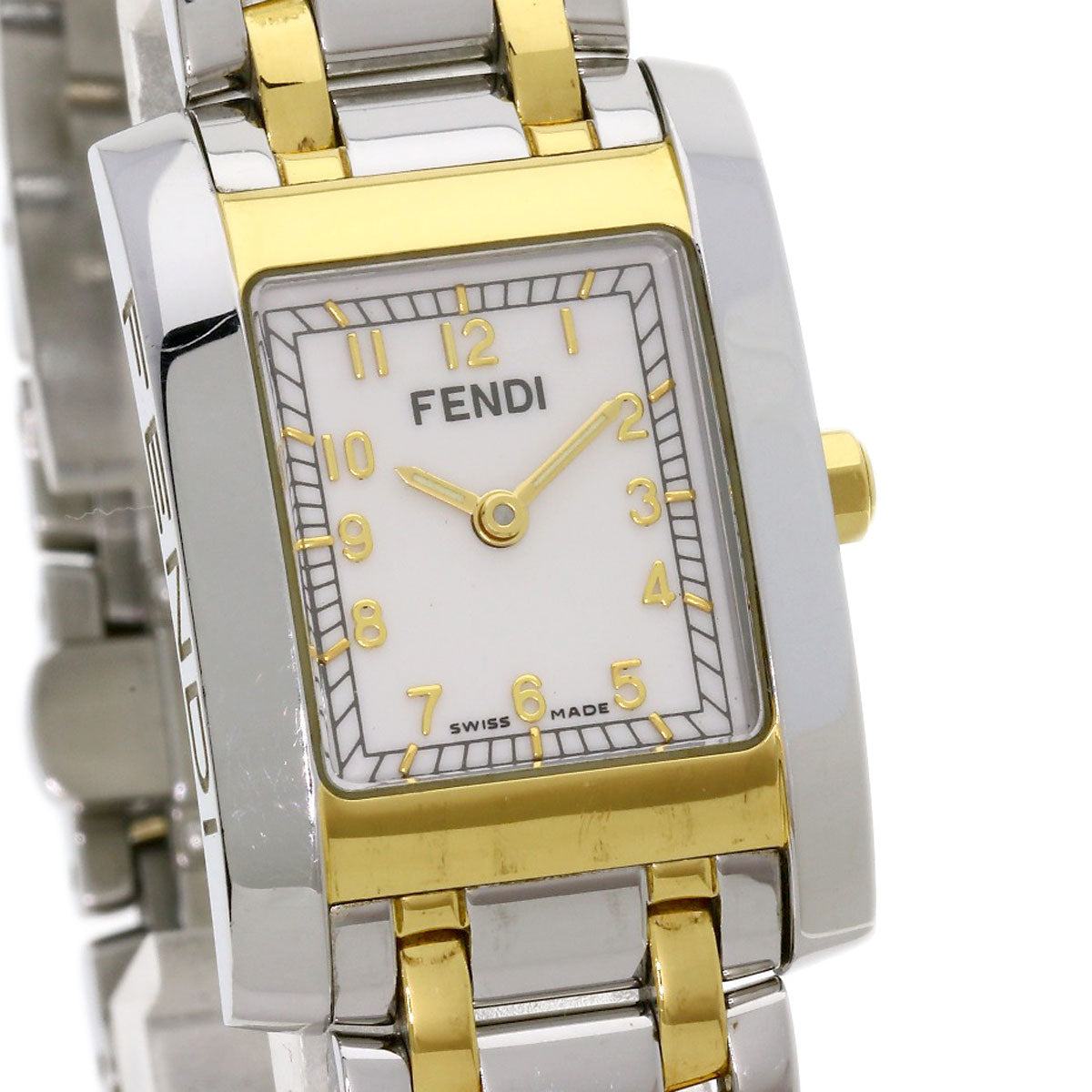 FENDI フェンディ 7000L スクエアフェイス 腕時計 SS レディース 中古