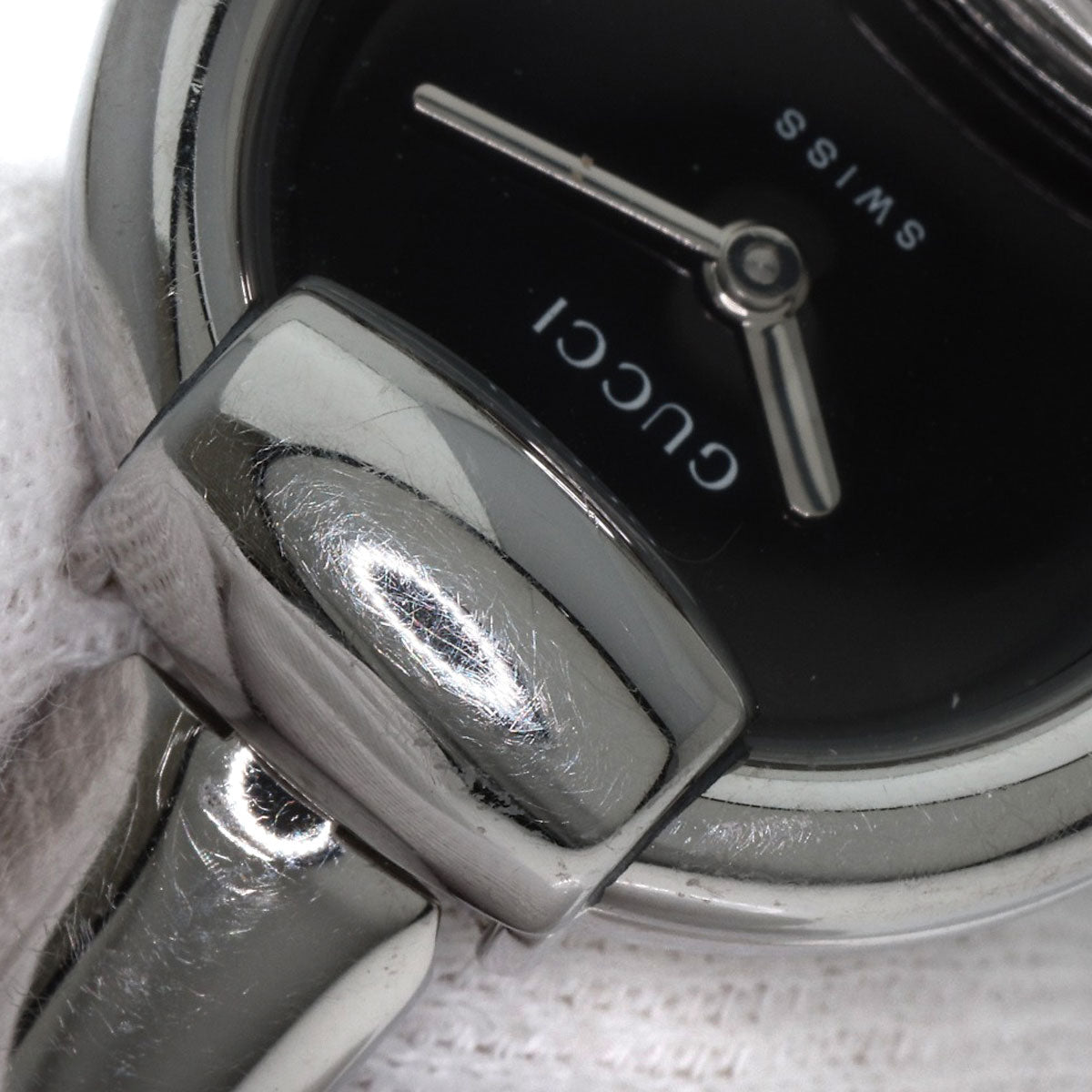 GUCCI グッチ 1400L ラウンドフェイス 腕時計 SS レディース 中古