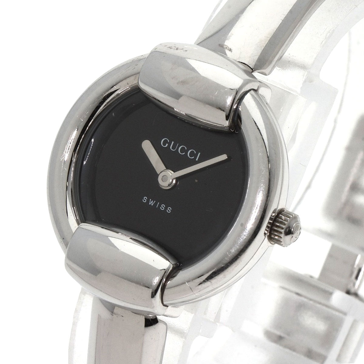 GUCCI グッチ 1400L ラウンドフェイス 腕時計 SS レディース 中古