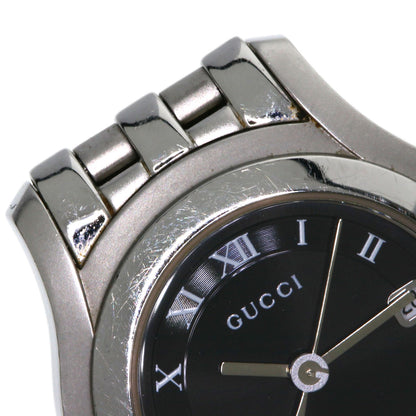GUCCI グッチ 5500L ラウンドフェイス 腕時計 SS レディース 中古