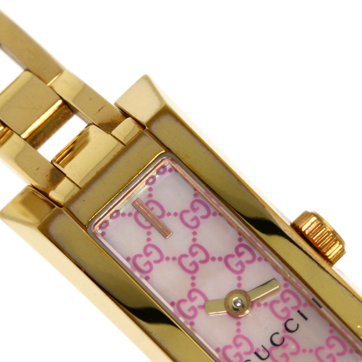 GUCCI グッチ YA110 GG スクエアフェイス 腕時計 GP レディース 中古