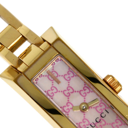 GUCCI グッチ YA110 GG スクエアフェイス 腕時計 GP レディース 中古