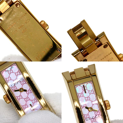 GUCCI グッチ YA110 GG スクエアフェイス 腕時計 GP レディース 中古