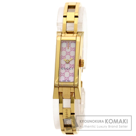 GUCCI グッチ YA110 GG スクエアフェイス 腕時計 GP レディース 中古