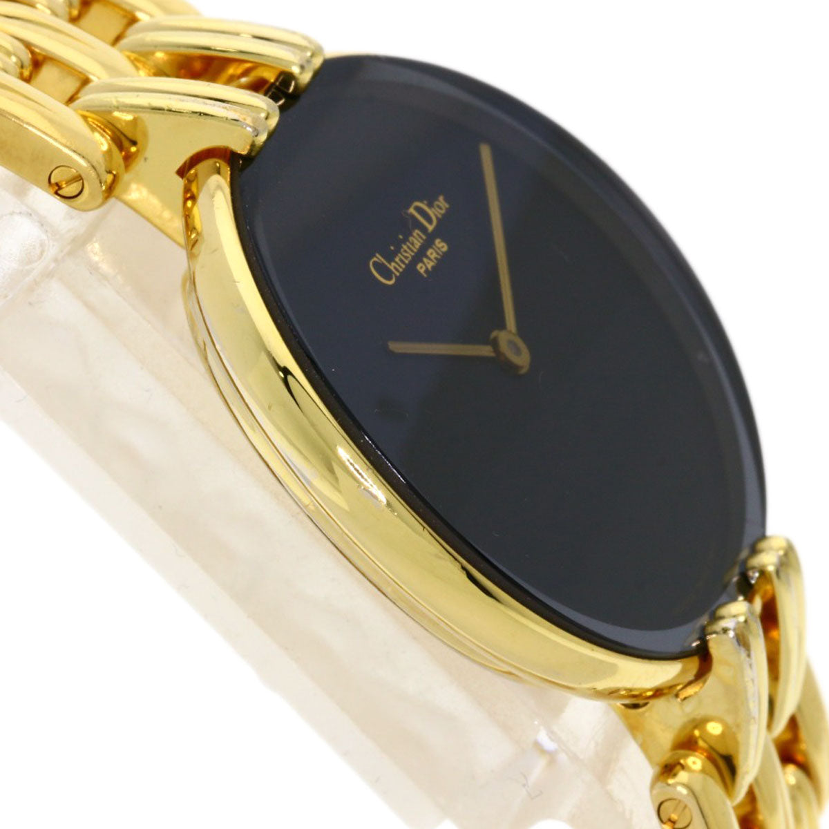 CHRISTIAN DIOR クリスチャンディオール D46-154-4 バキラ 腕時計 GP レディース 中古