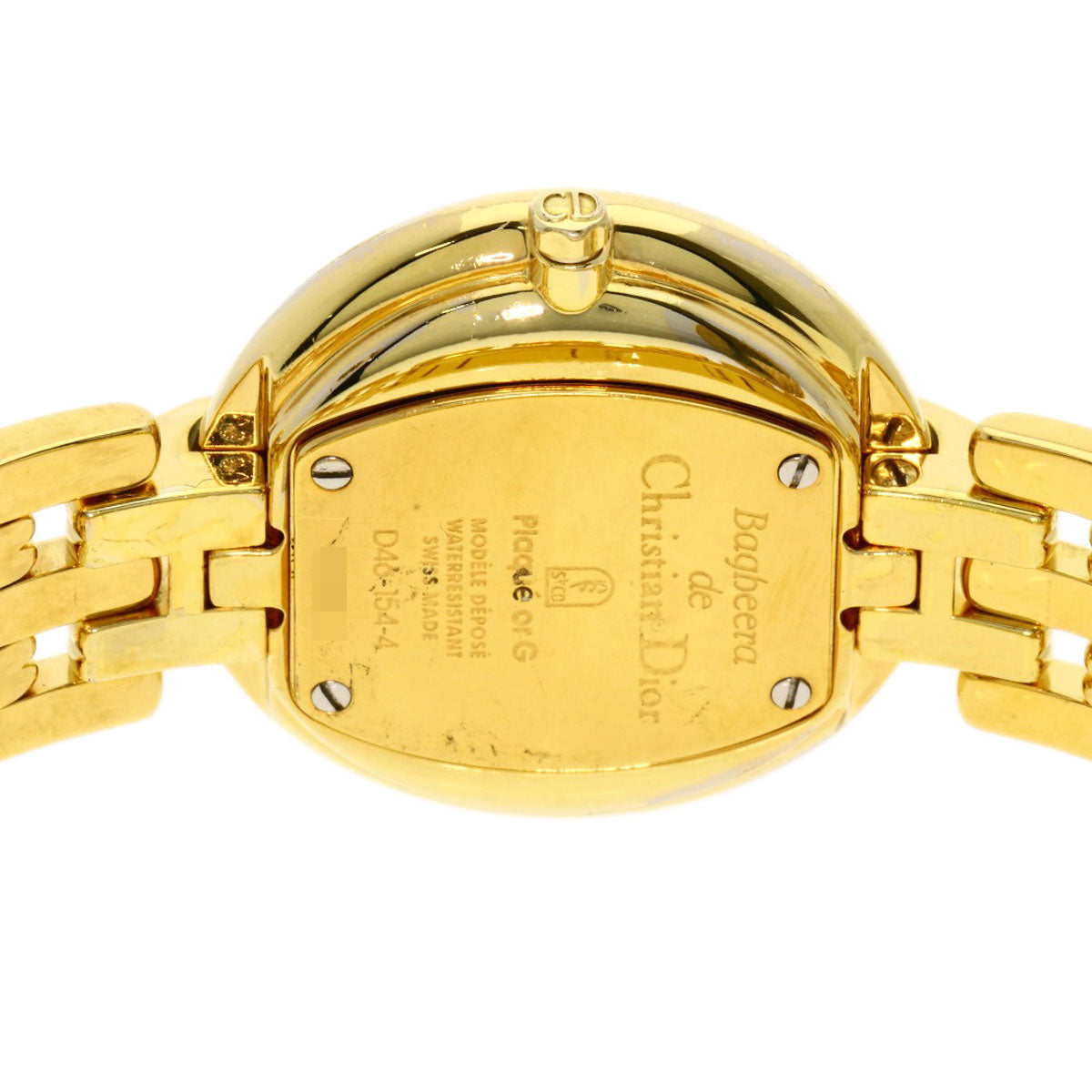 CHRISTIAN DIOR クリスチャンディオール D46-154-4 バキラ 腕時計 GP レディース 中古
