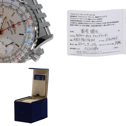 BREITLING ブライトリング AB0139211G1A1 ナビタイマーB01 クロノグラフ41 腕時計 SS メンズ 中古