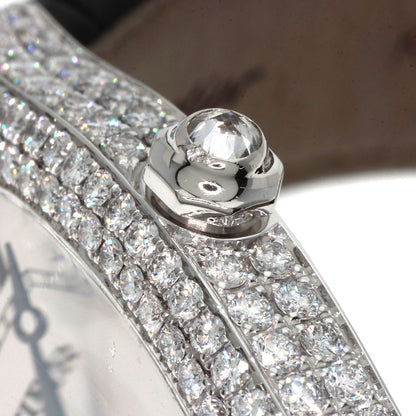 CARTIER カルティエ WA504351 トーチュ LM ケース ベゼル ダイヤモンド 腕時計 K18WG メンズ 中古