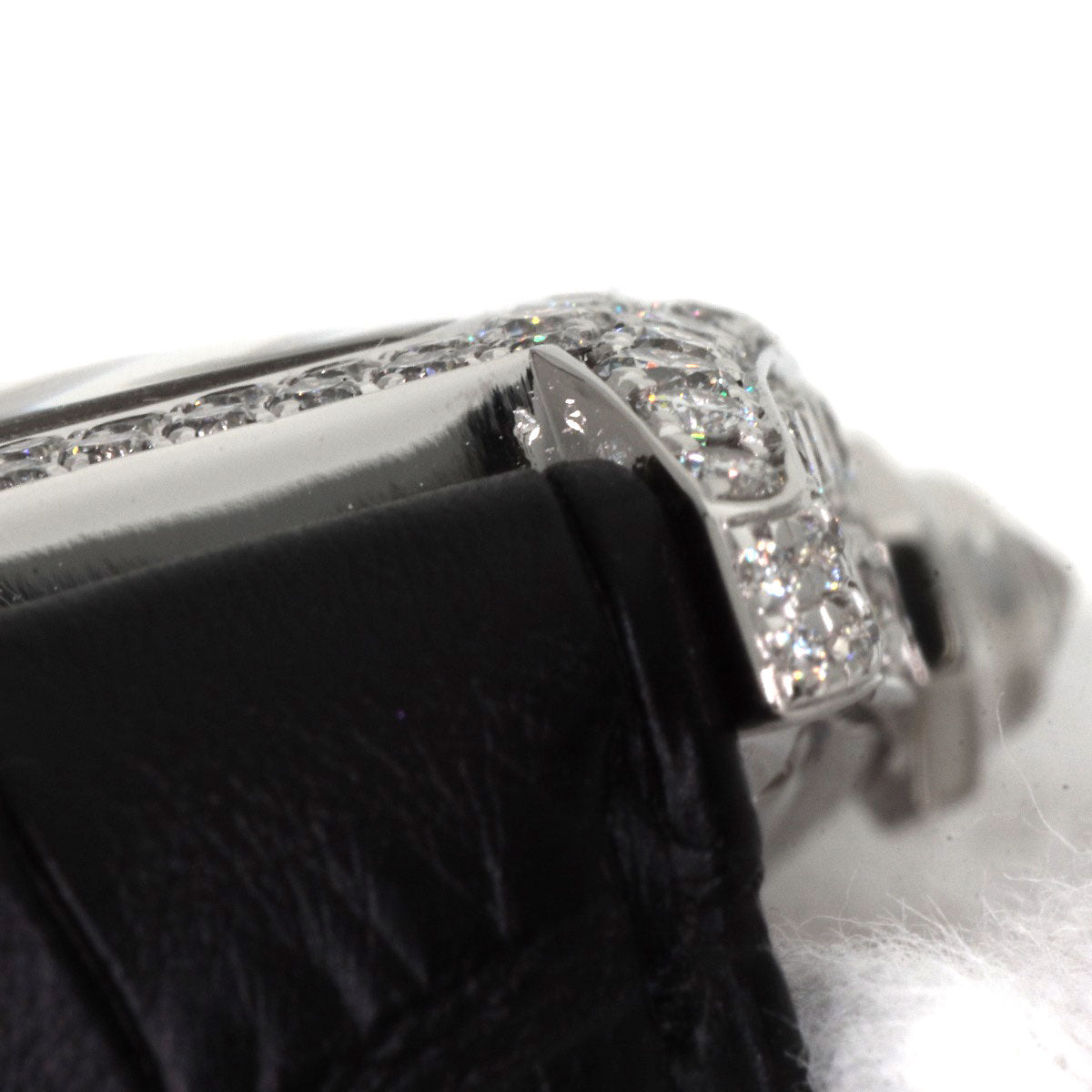 CARTIER カルティエ WA504351 トーチュ LM ケース ベゼル ダイヤモンド 腕時計 K18WG メンズ 中古
