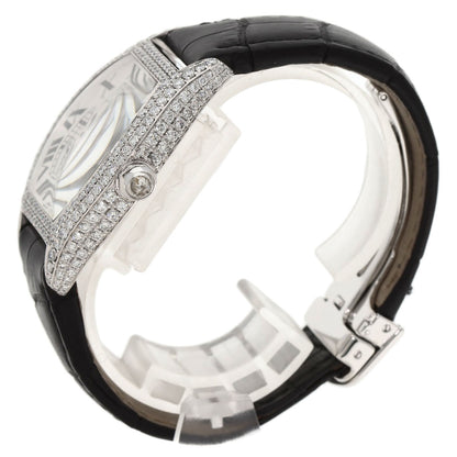 CARTIER カルティエ WA504351 トーチュ LM ケース ベゼル ダイヤモンド 腕時計 K18WG メンズ 中古