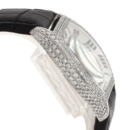 CARTIER カルティエ WA504351 トーチュ LM ケース ベゼル ダイヤモンド 腕時計 K18WG メンズ 中古
