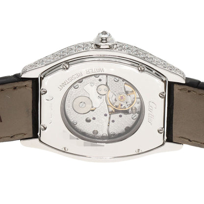 CARTIER カルティエ WA504351 トーチュ LM ケース ベゼル ダイヤモンド 腕時計 K18WG メンズ 中古