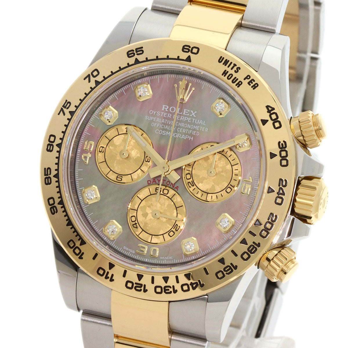 ROLEX ロレックス 116503NG コスモグラフ デイトナ 8P ダイヤモンド 腕時計 SS メンズ 中古