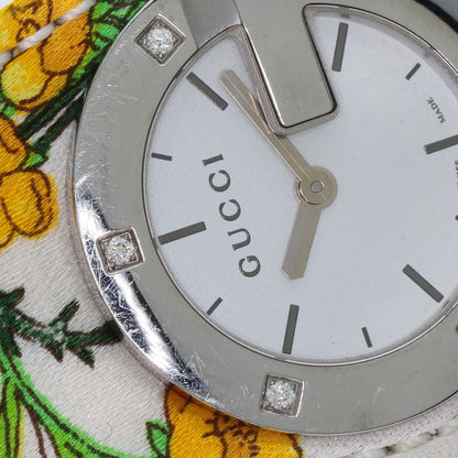GUCCI グッチ YA104 バンデュー フローラ 腕時計 SS レディース 中古