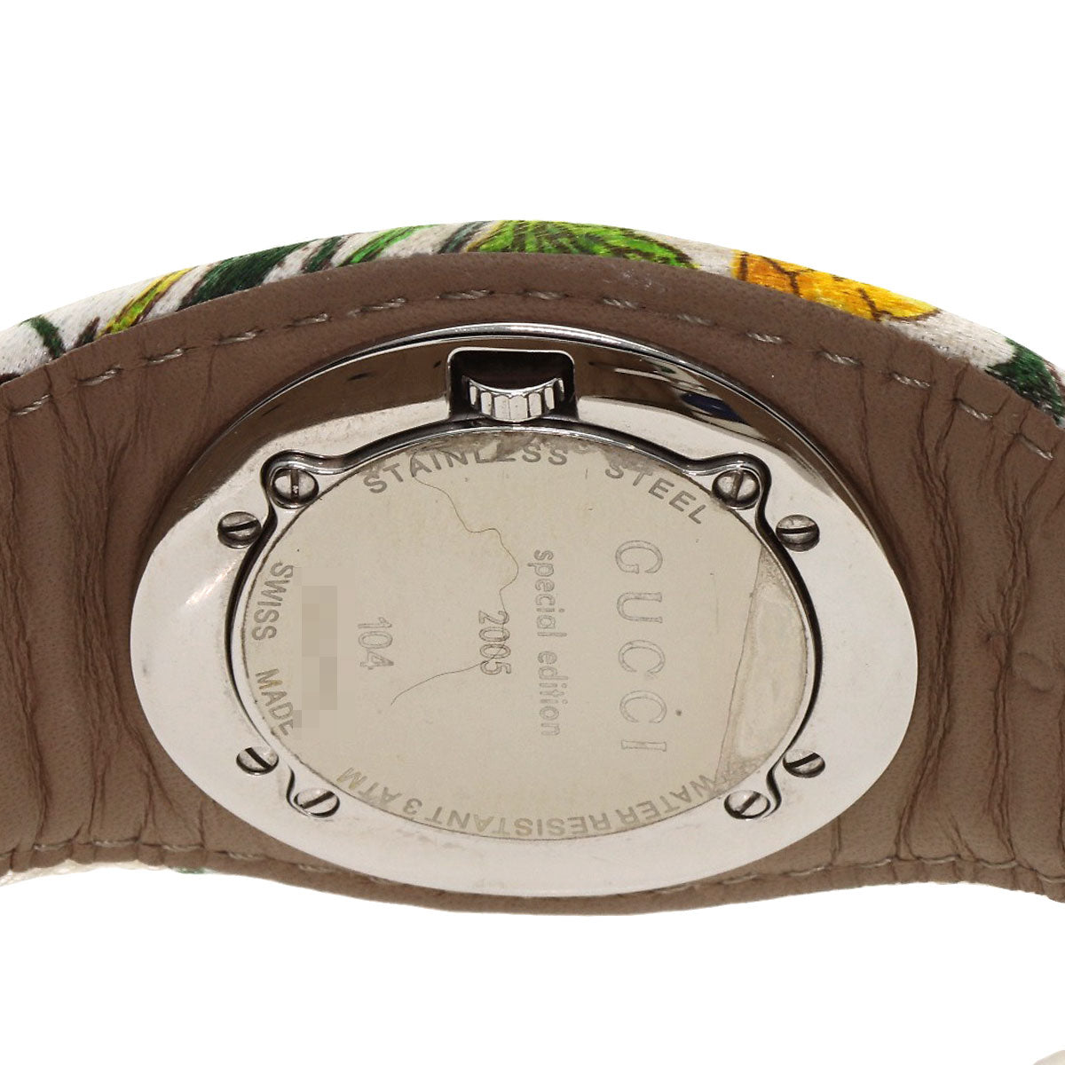GUCCI グッチ YA104 バンデュー フローラ 腕時計 SS レディース 中古