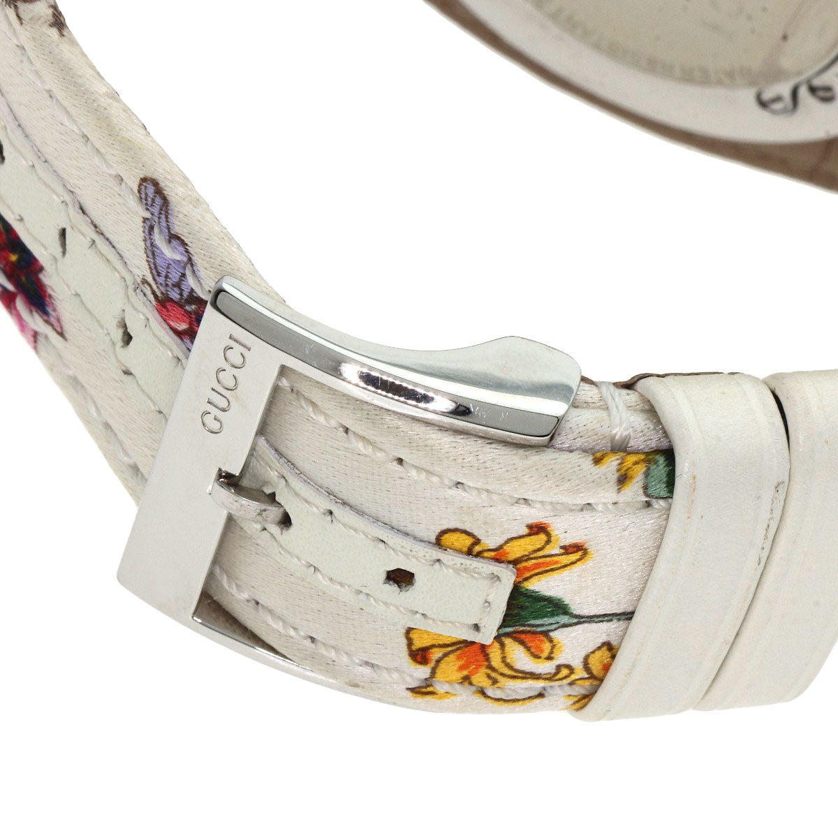 GUCCI グッチ YA104 バンデュー フローラ 腕時計 SS レディース 中古