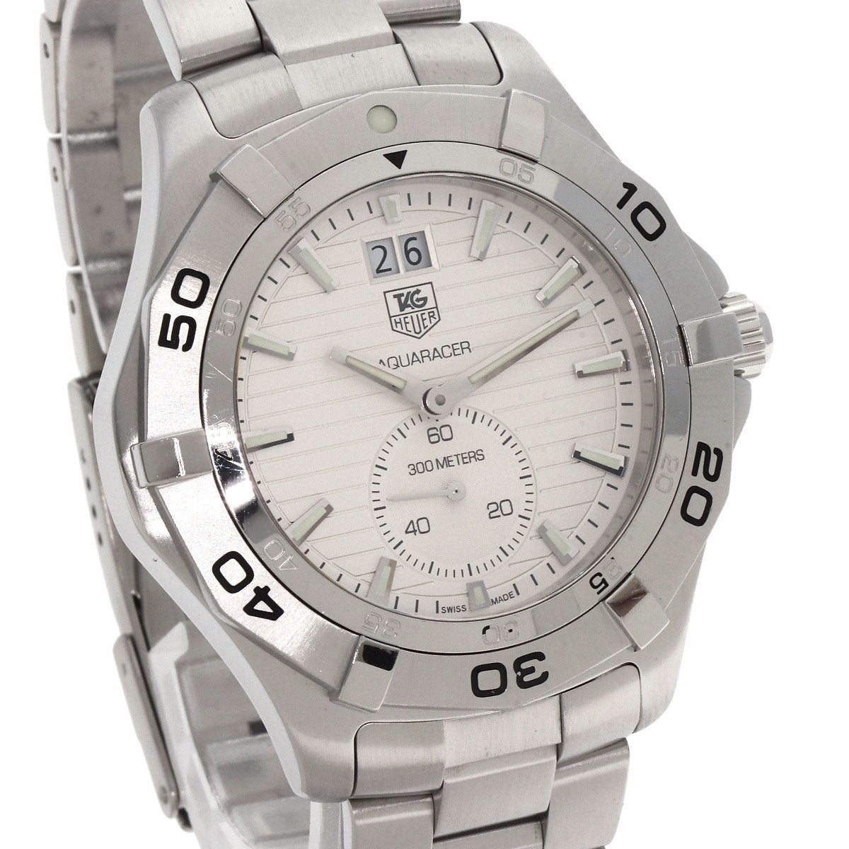 TAG HEUER タグホイヤー WAF1015.BA0822 アクアレーサー グランドデイト 腕時計 SS メンズ 中古