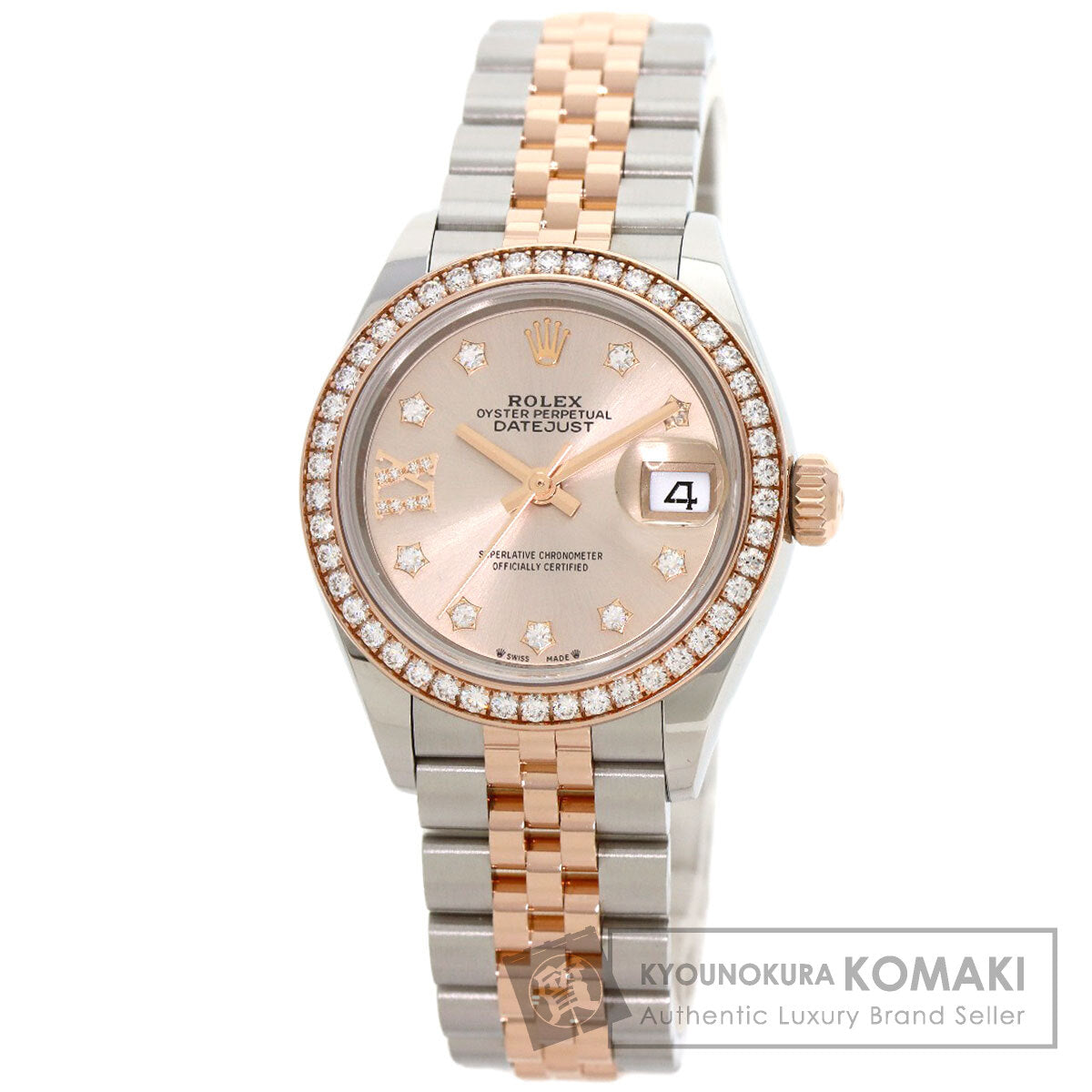 ROLEX ロレックス 279381RBR デイトジャスト 9P スター ダイヤモンド IX ダイヤモンド 腕時計 SS レディース 中古