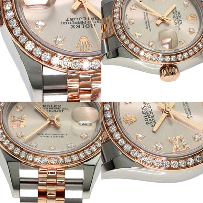ROLEX ロレックス 279381RBR デイトジャスト 9P スター ダイヤモンド IX ダイヤモンド 腕時計 SS レディース 中古
